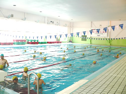 水泳の授業風景