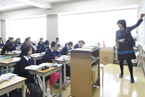 山脇学園中学校・高等学校　授業の風景