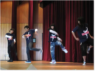 日本大学明誠高等学校　ダンス風景